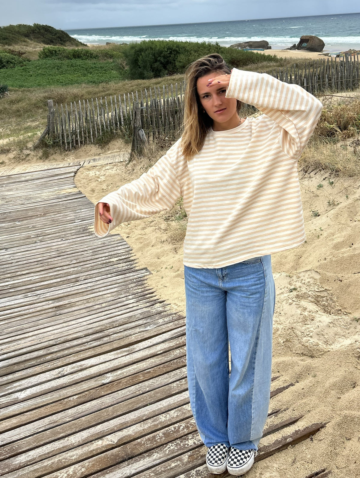 Top - MOMMY beige