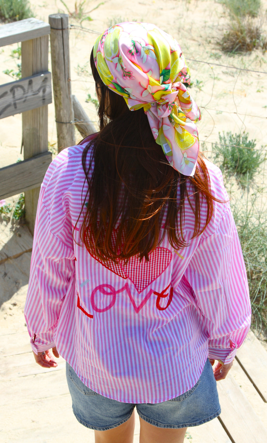 Chemise à rayures - LOVE
