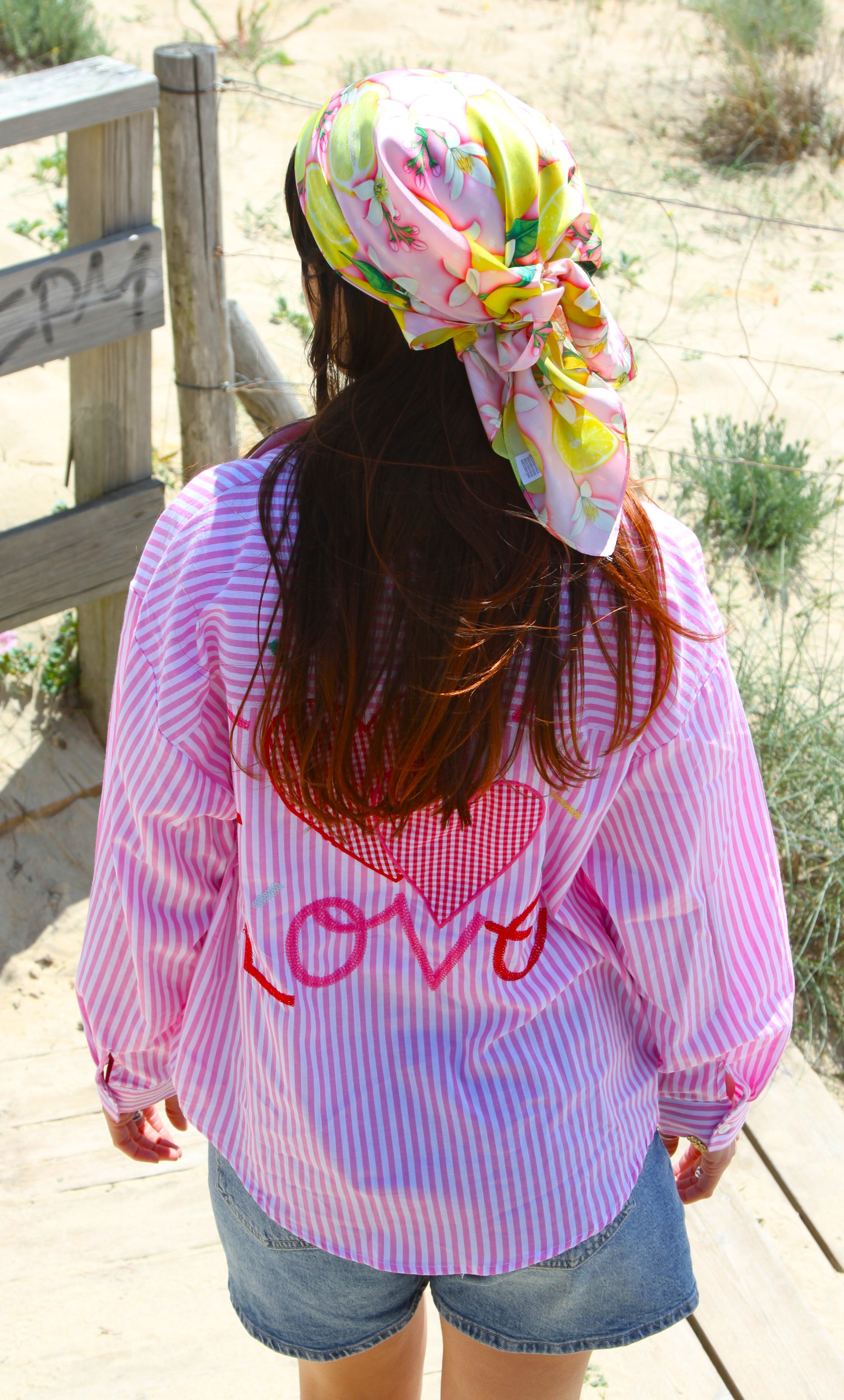 Chemise à rayures - LOVE