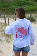 Chemise à rayures - LOVE
