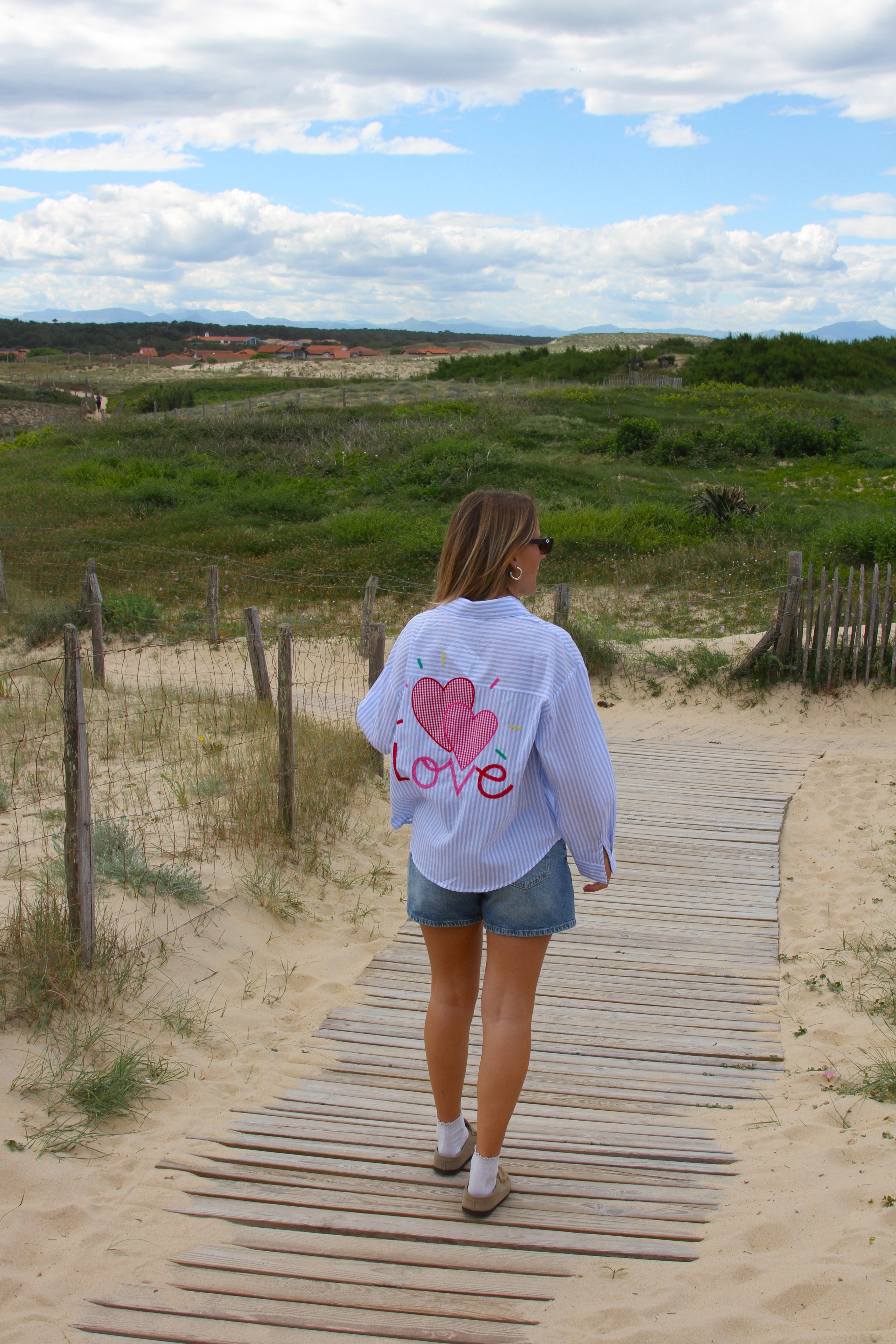 Chemise à rayures - LOVE